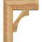 Ekena Millwork Westlake Block Rough Sawn Bracket w/ Offset Brace, Western Red Cedar, 8"W x 22"D x 26"H BKT0806X22X26WTL05RWR - alternate 2